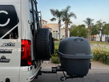 X Rack w/ Climber (DS) Mercedes-Benz Sprinter Spare Tire Mount and Ladder