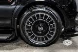 AGL94: BLACK & MACHINE FINISH w/ Floating Center Cap (Chrome Star Std)