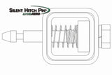 Locking Silent Hitch Pin® for 2.5in Hitch
