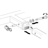 Locking Silent Hitch Pin® for 3in Hitch